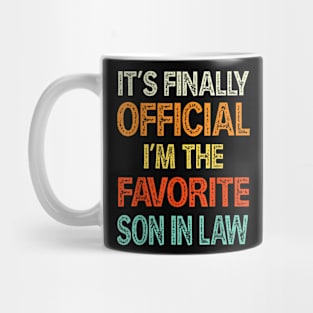 It's Official I'm The Favorite Son in Law Mug